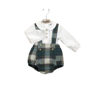 SET OF STRAPS   SHIRT WITH COLLAR BABY EMERALD