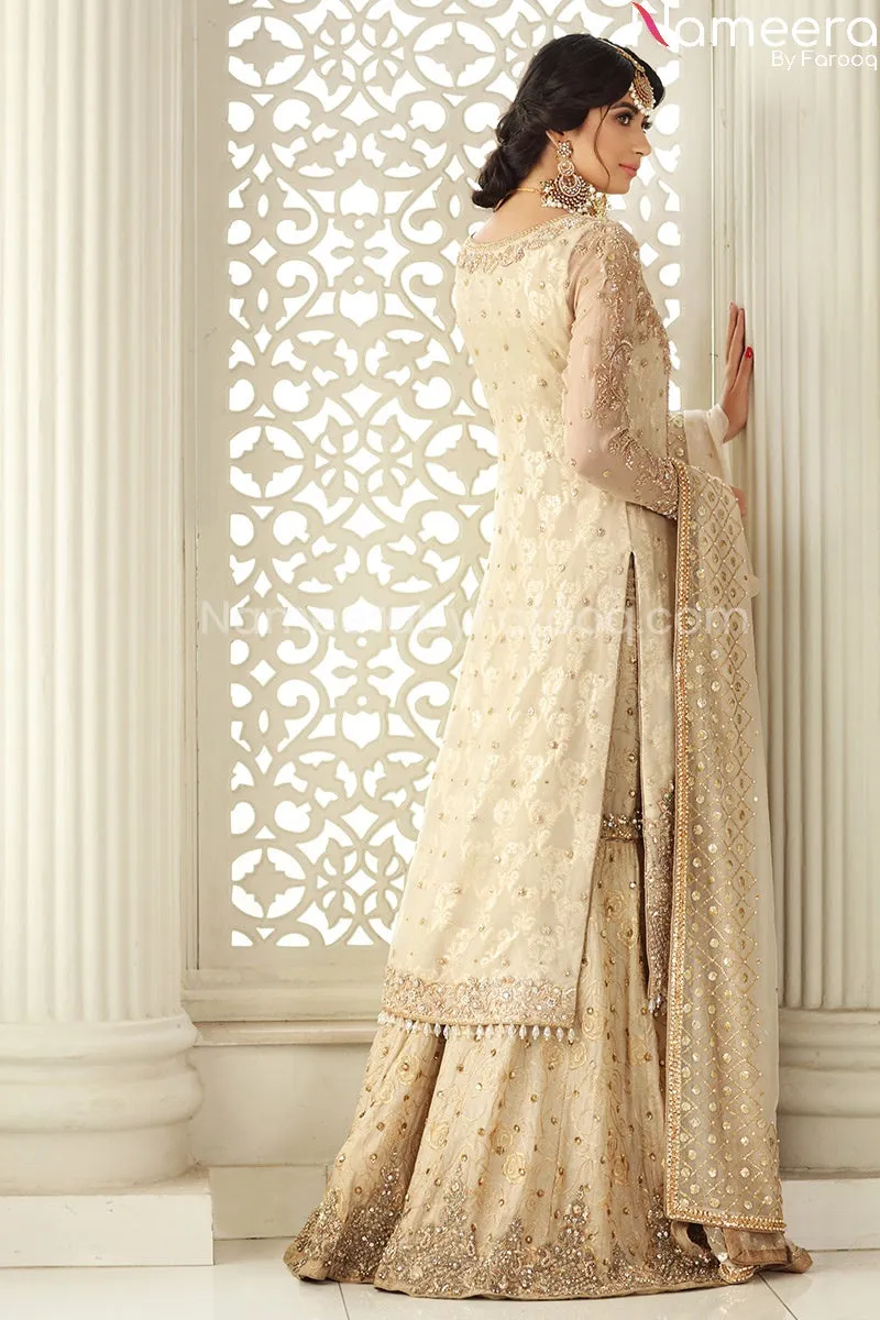 Sharara Dress for Wedding With Long Shirt Online #BB128