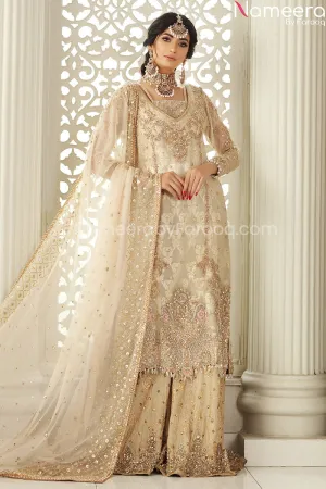 Sharara Dress for Wedding With Long Shirt Online #BB128