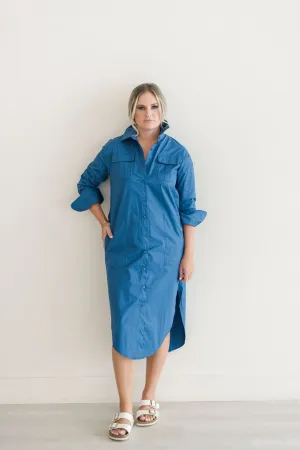 Shirt Dress Blue
