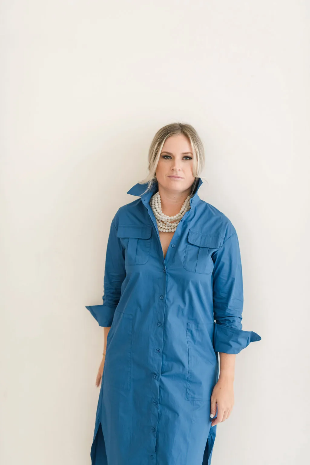 Shirt Dress Blue