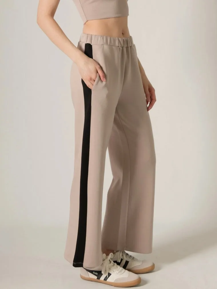 Side Stripe Pant - Taupe