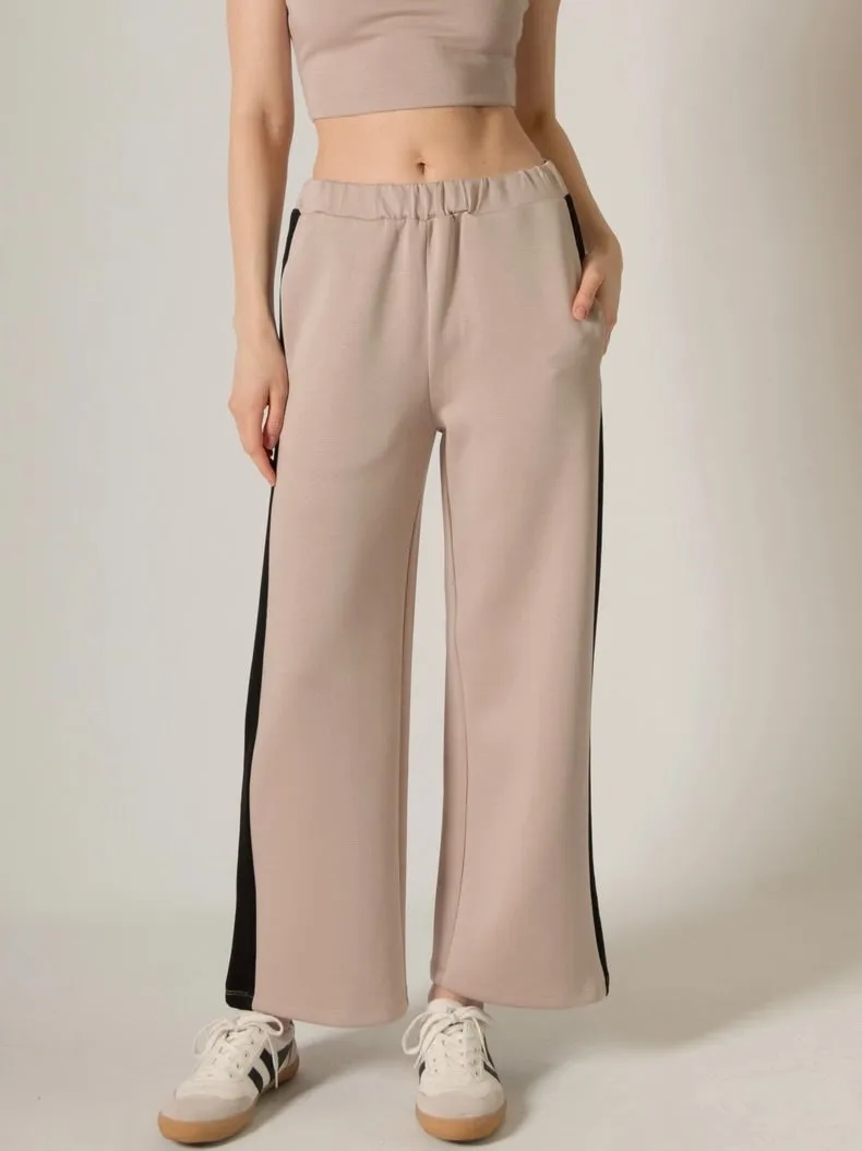 Side Stripe Pant - Taupe
