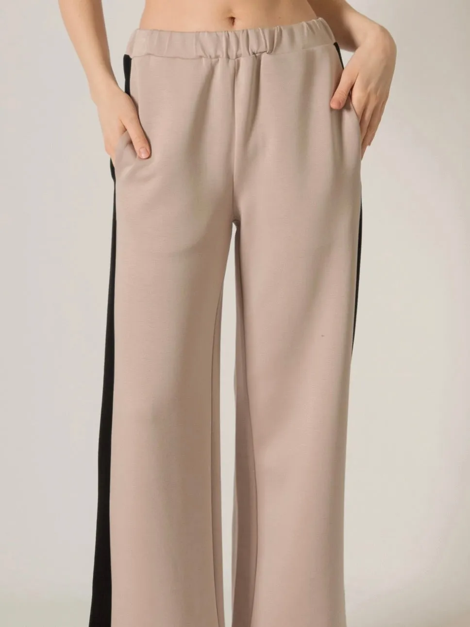 Side Stripe Pant - Taupe