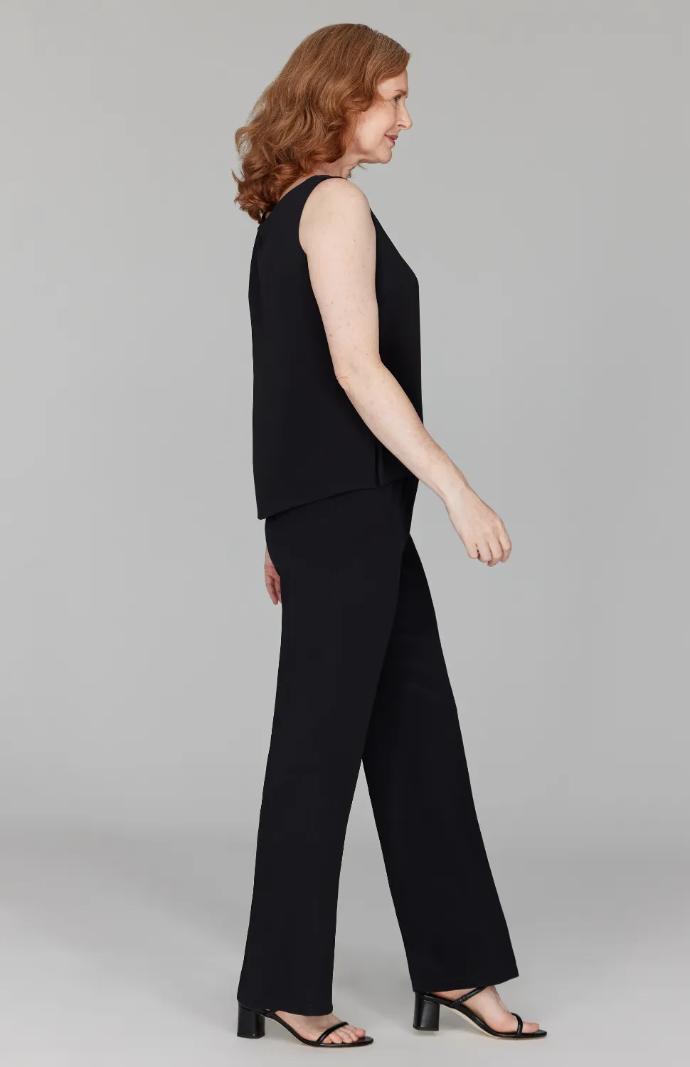 Silk Essential Straight Leg Pant w/ Full Elastic Waist