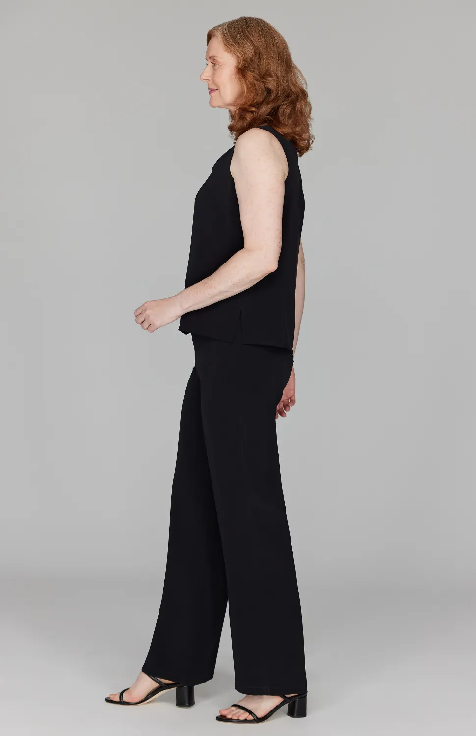 Silk Essential Straight Leg Pant w/ Full Elastic Waist
