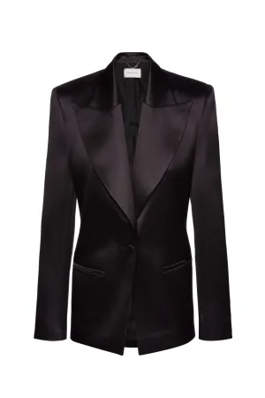 Single Button Blazer | Black