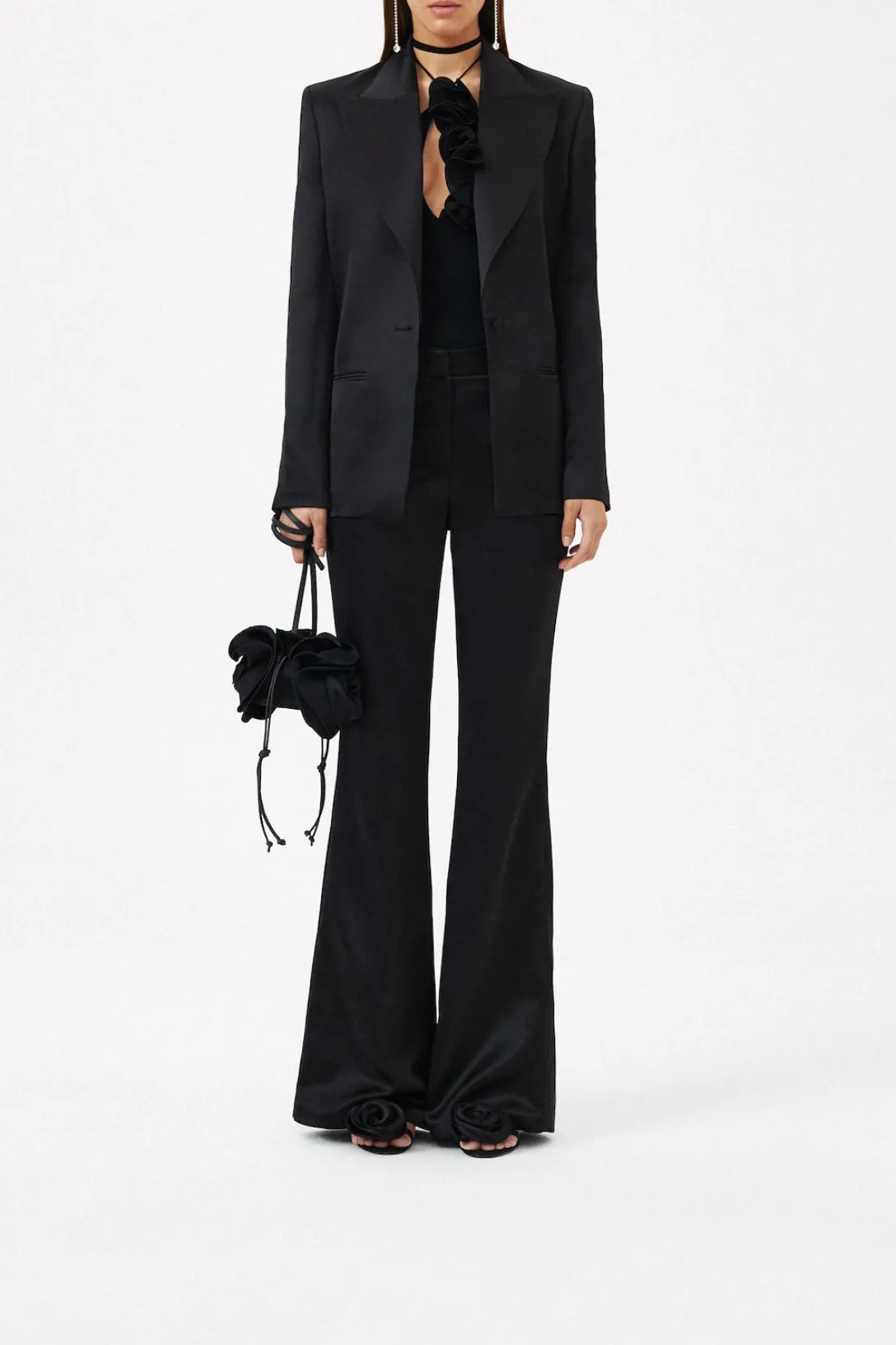 Single Button Blazer | Black