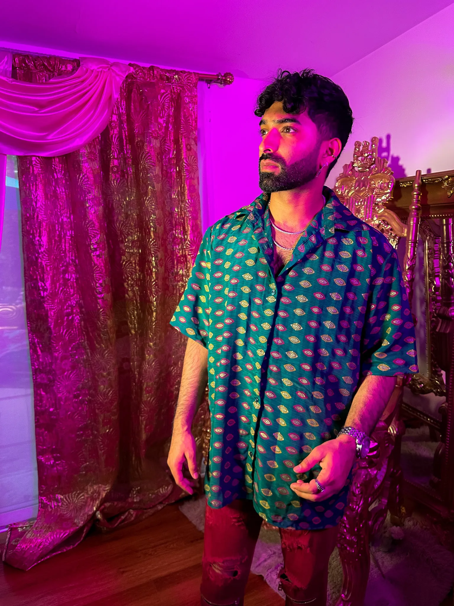 Sky Warrior Button Up Shirt