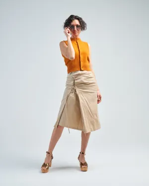 sleeveless button up
