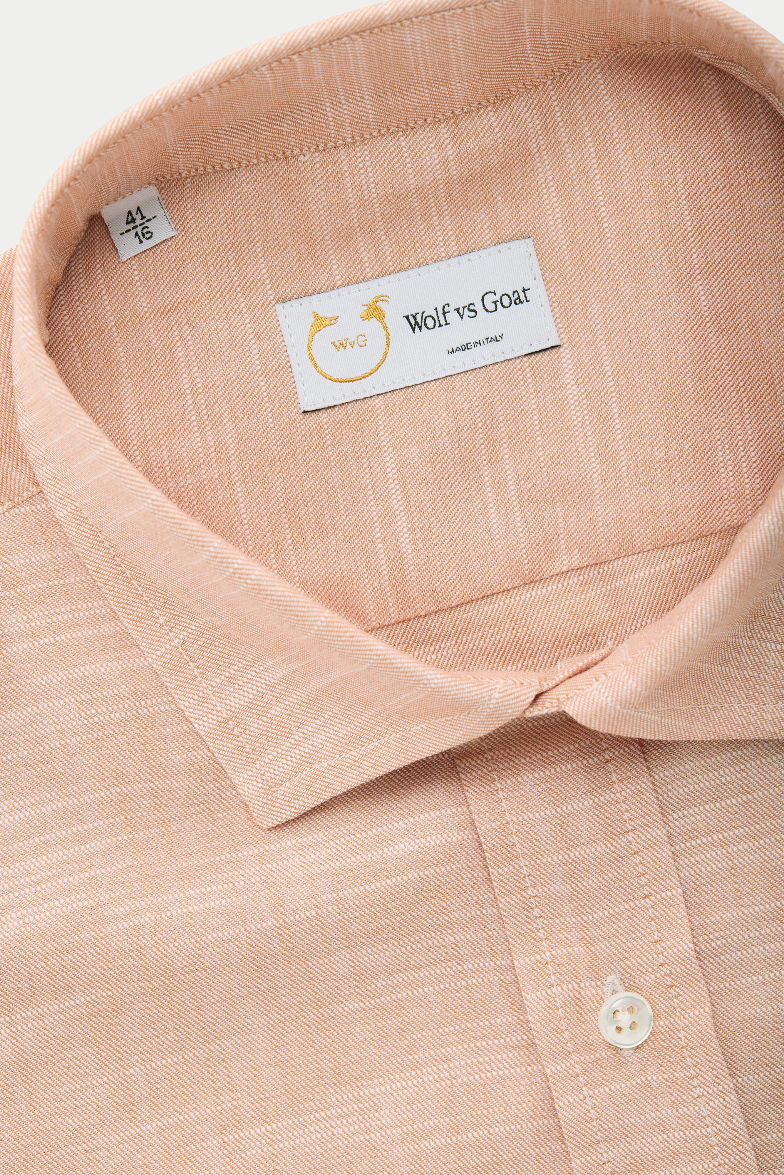 Slim Long Sleeve Cotton Shirt Portofino