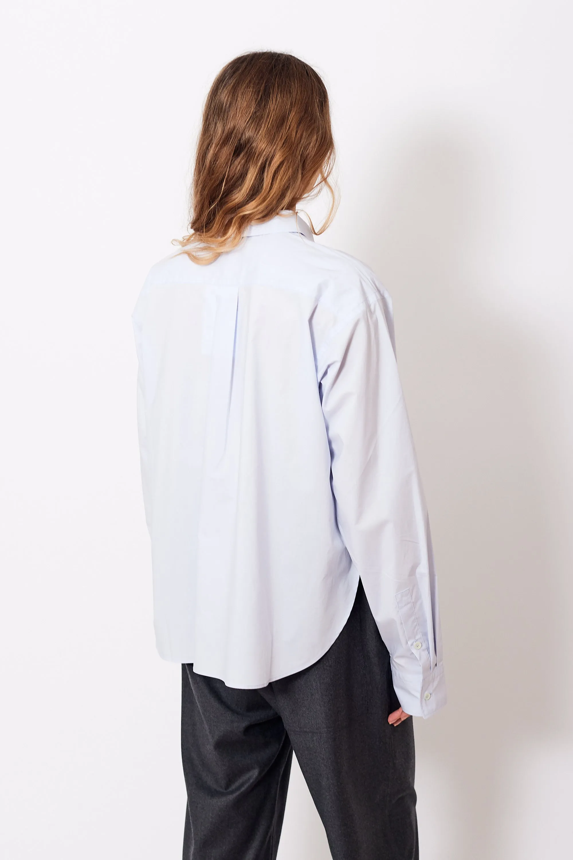 Sofie D'Hoore Brit Oversized Cropped Long Sleeve Shirt Woven