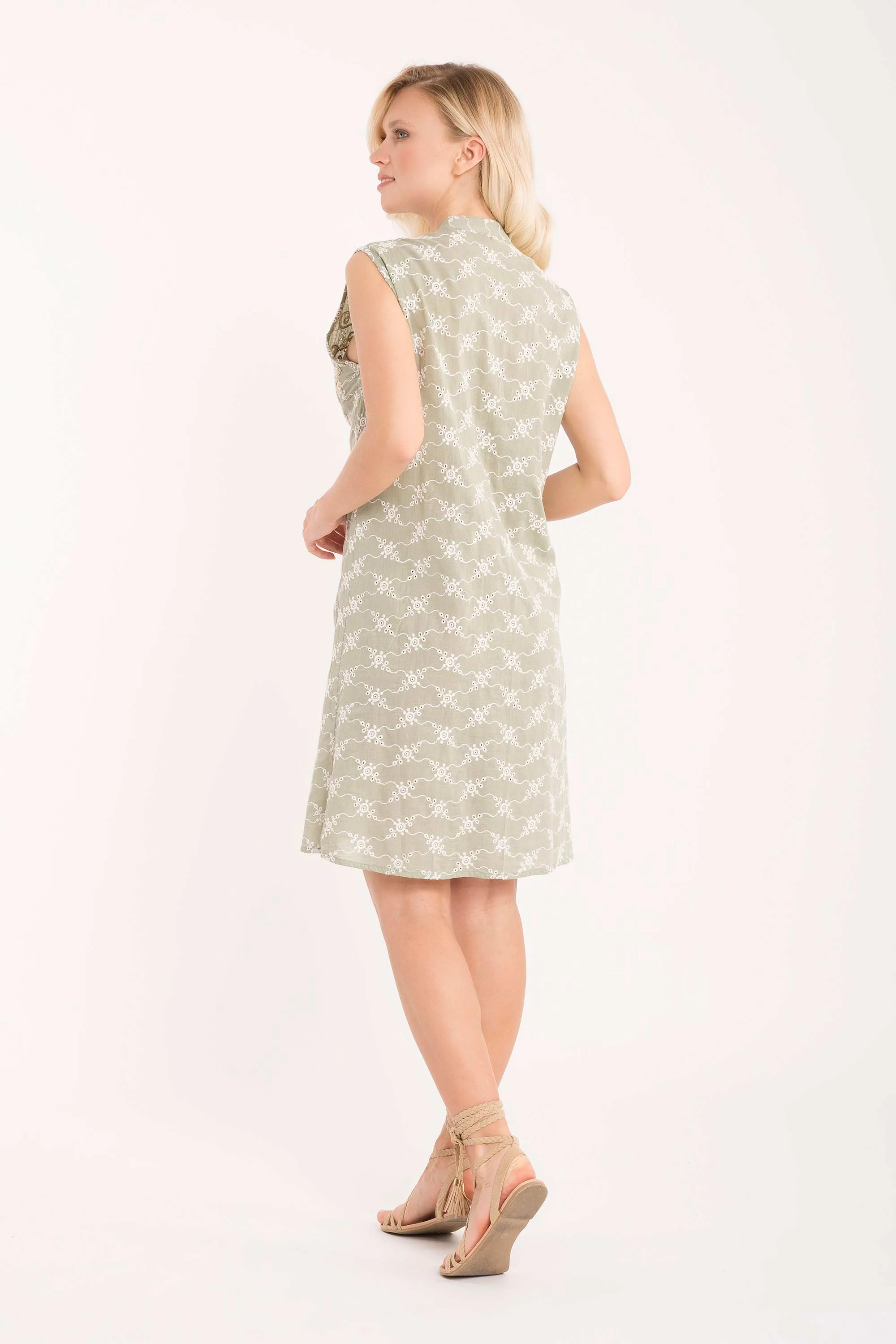 Sonia sleeveless shirt dress
