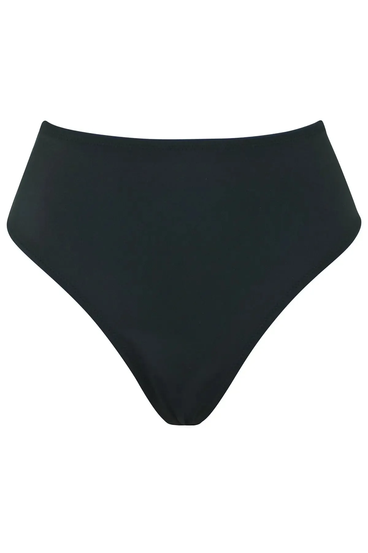 Space High Leg Bikini Bottom In Black - Pour Moi