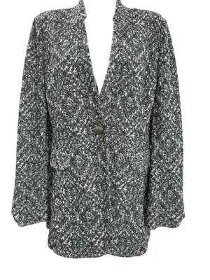 St. John Size 6 blue/white Blazer