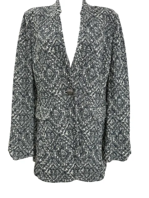 St. John Size 6 blue/white Blazer