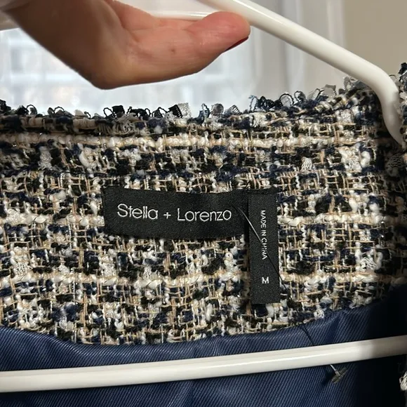 Stella   Lorenzo Tweed Style Blazer Size M