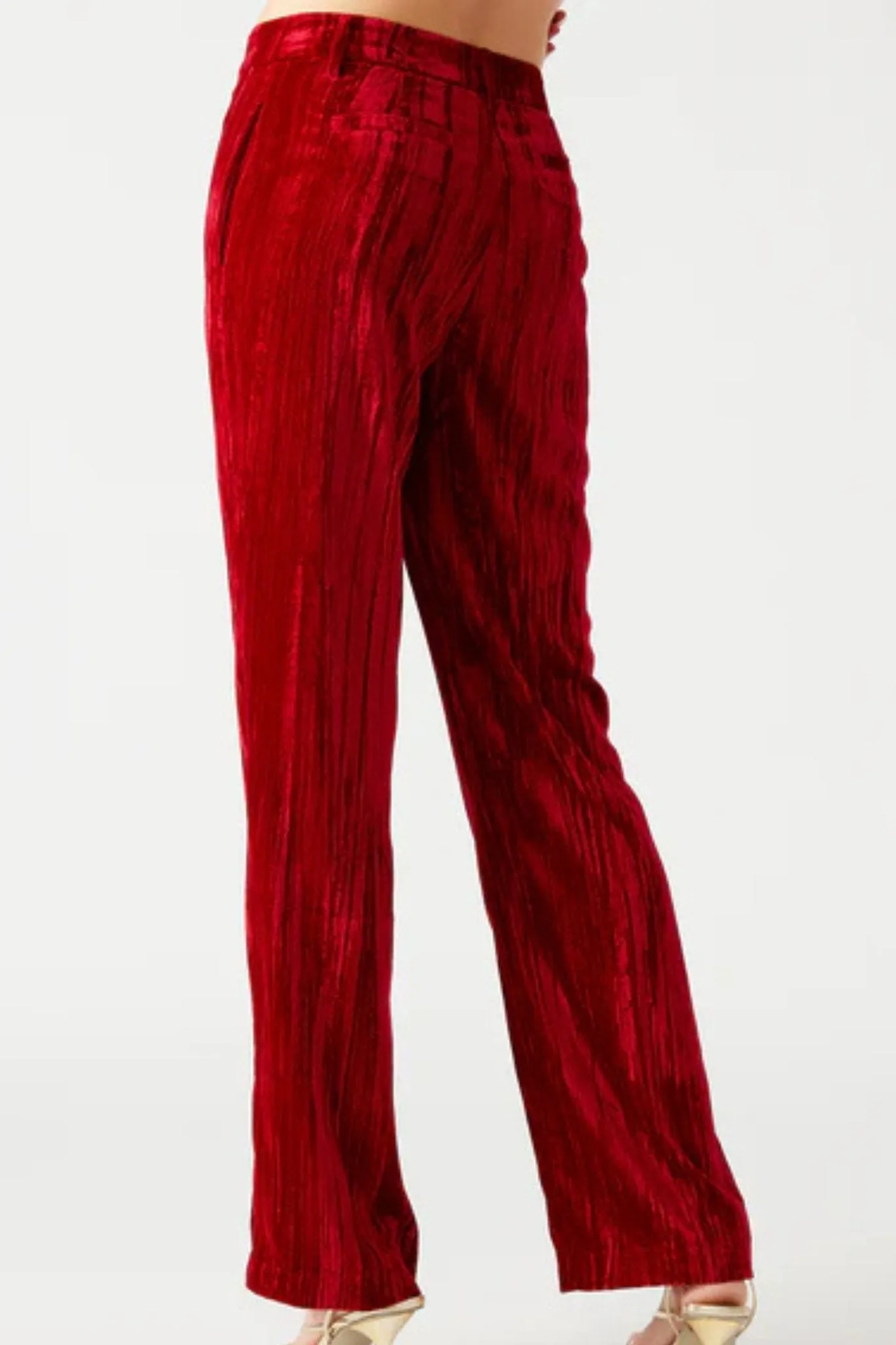 Steve Madden: Mercer Pant in Red Velvet