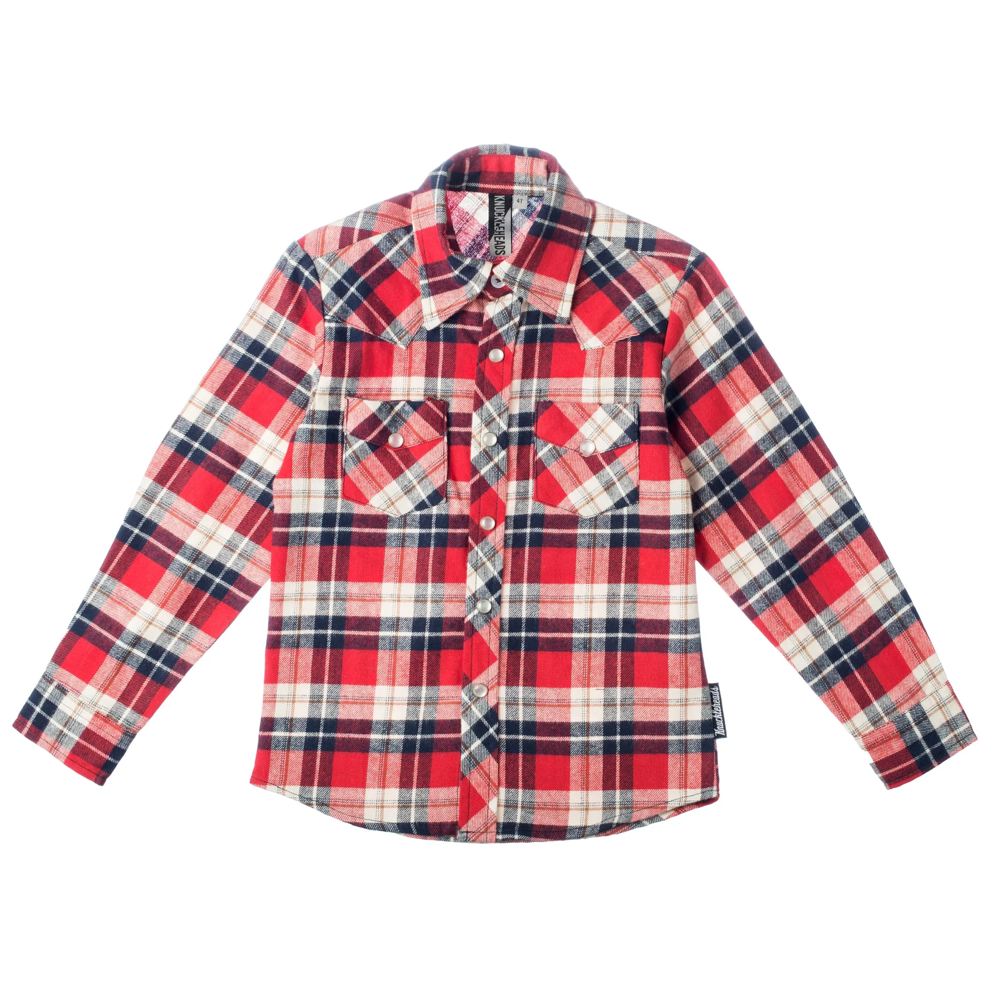 Stevie Long Sleeve Plaid Rockabilly Shirt