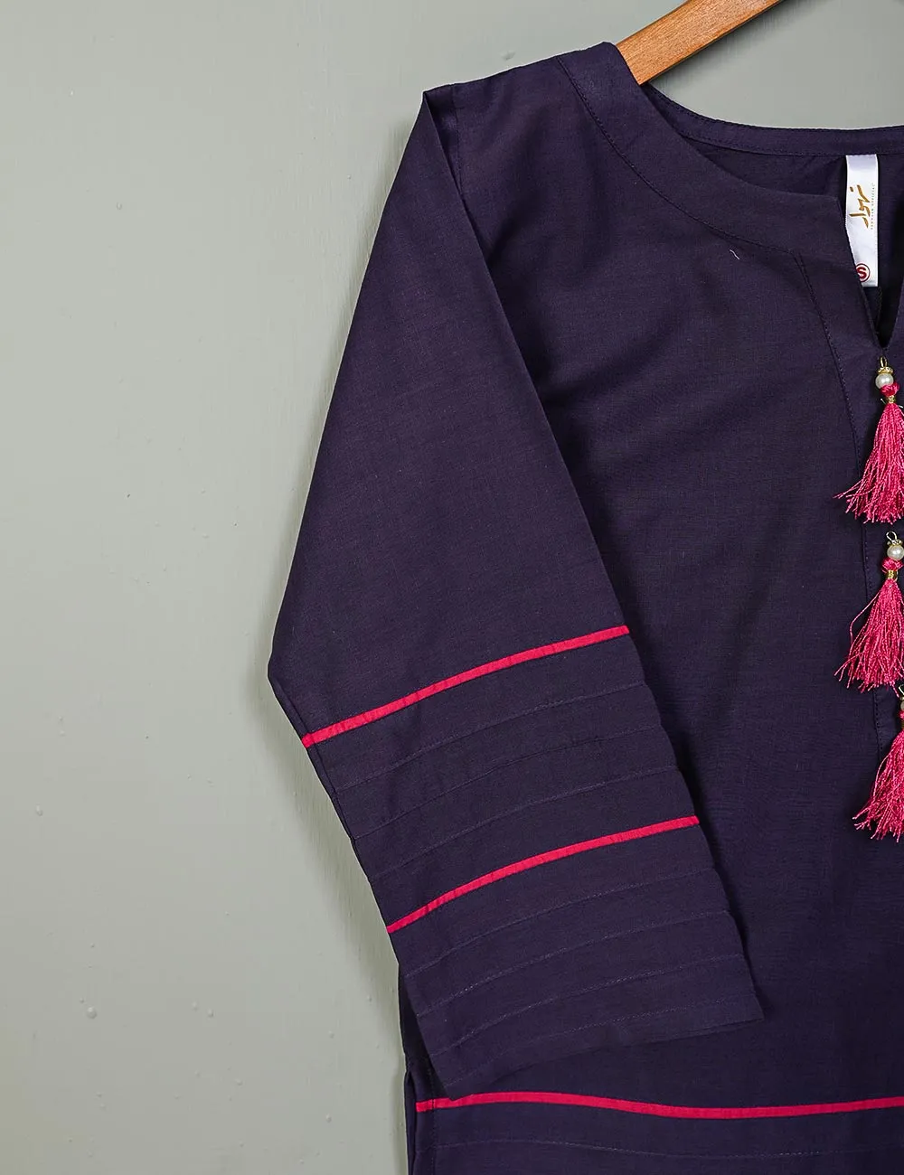 STP-006B-Purple - 2Pc Cotton Stitched