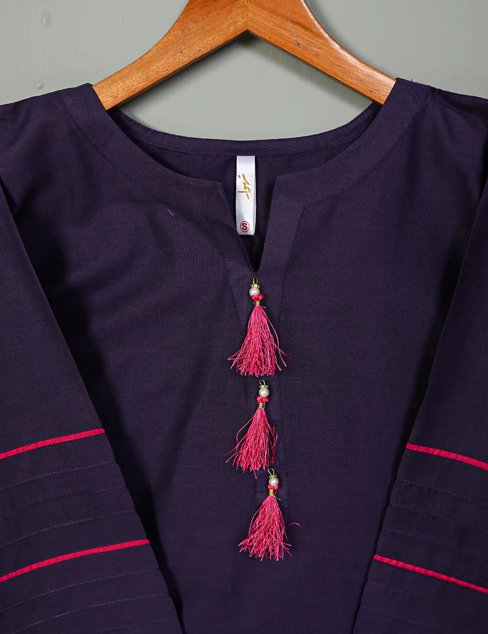 STP-006B-Purple - 2Pc Cotton Stitched