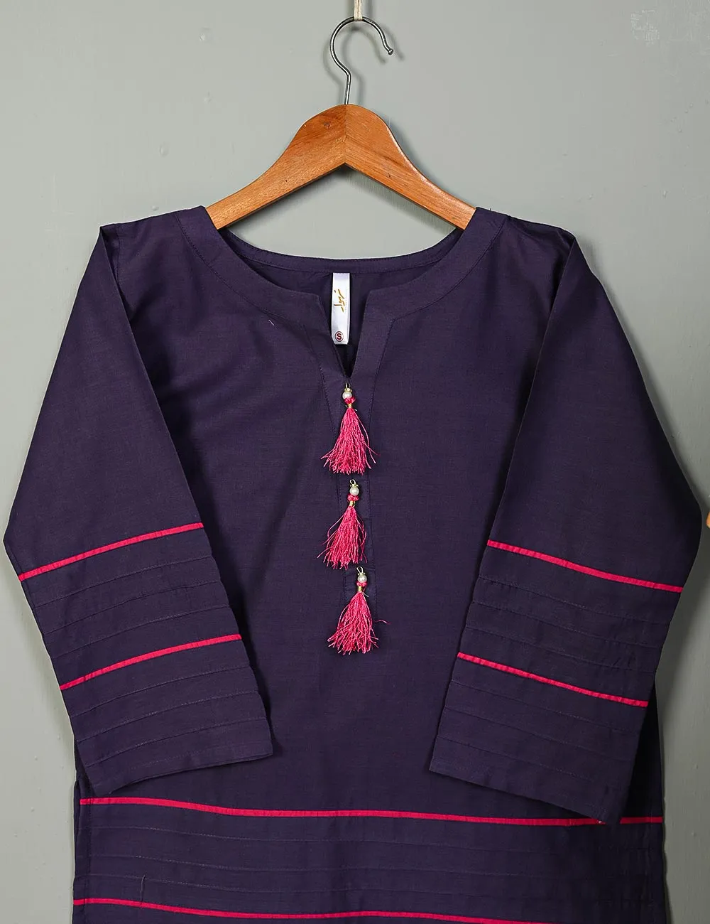STP-006B-Purple - 2Pc Cotton Stitched
