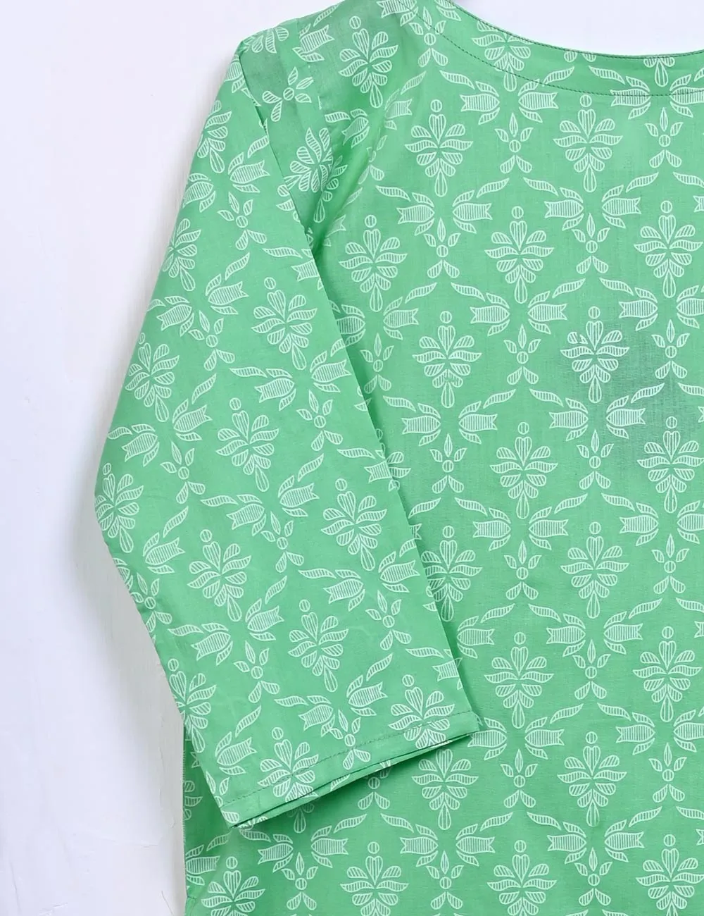 STP-026A-AquaGreen - 2Pc Cotton Stitched