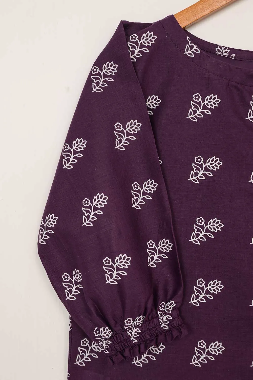 STP-036B-Dark Purple - 2PC COTTON STITCHED