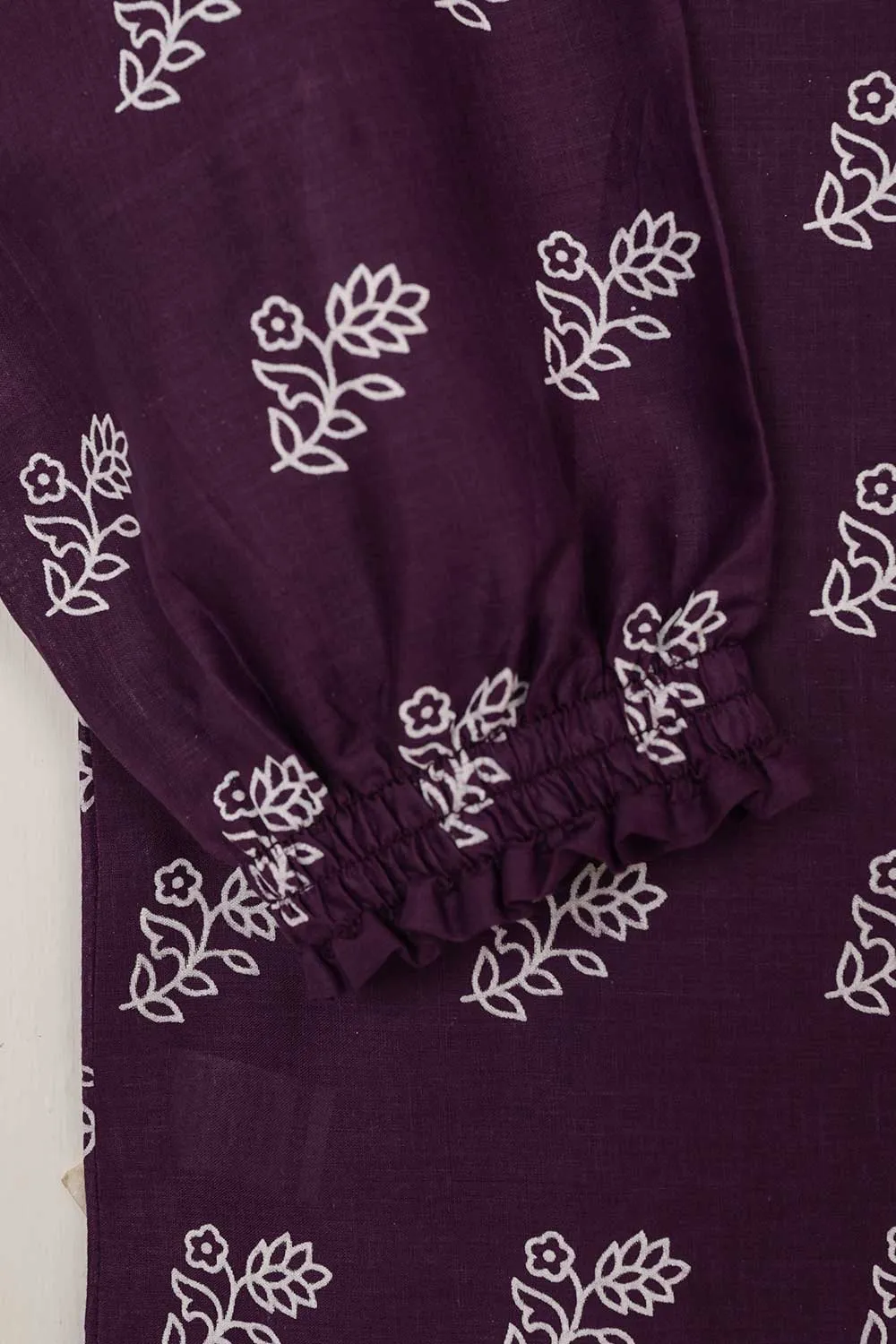 STP-036B-Dark Purple - 2PC COTTON STITCHED