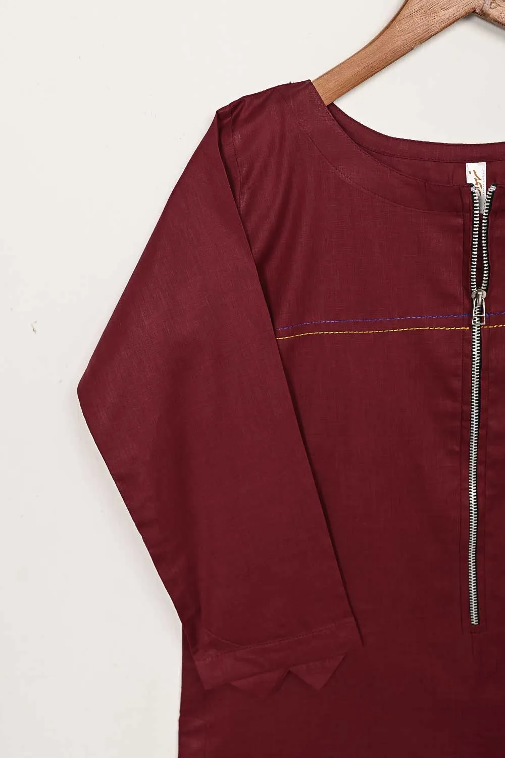 STP-139A-Maroon - 2PC COTTON STITCHED