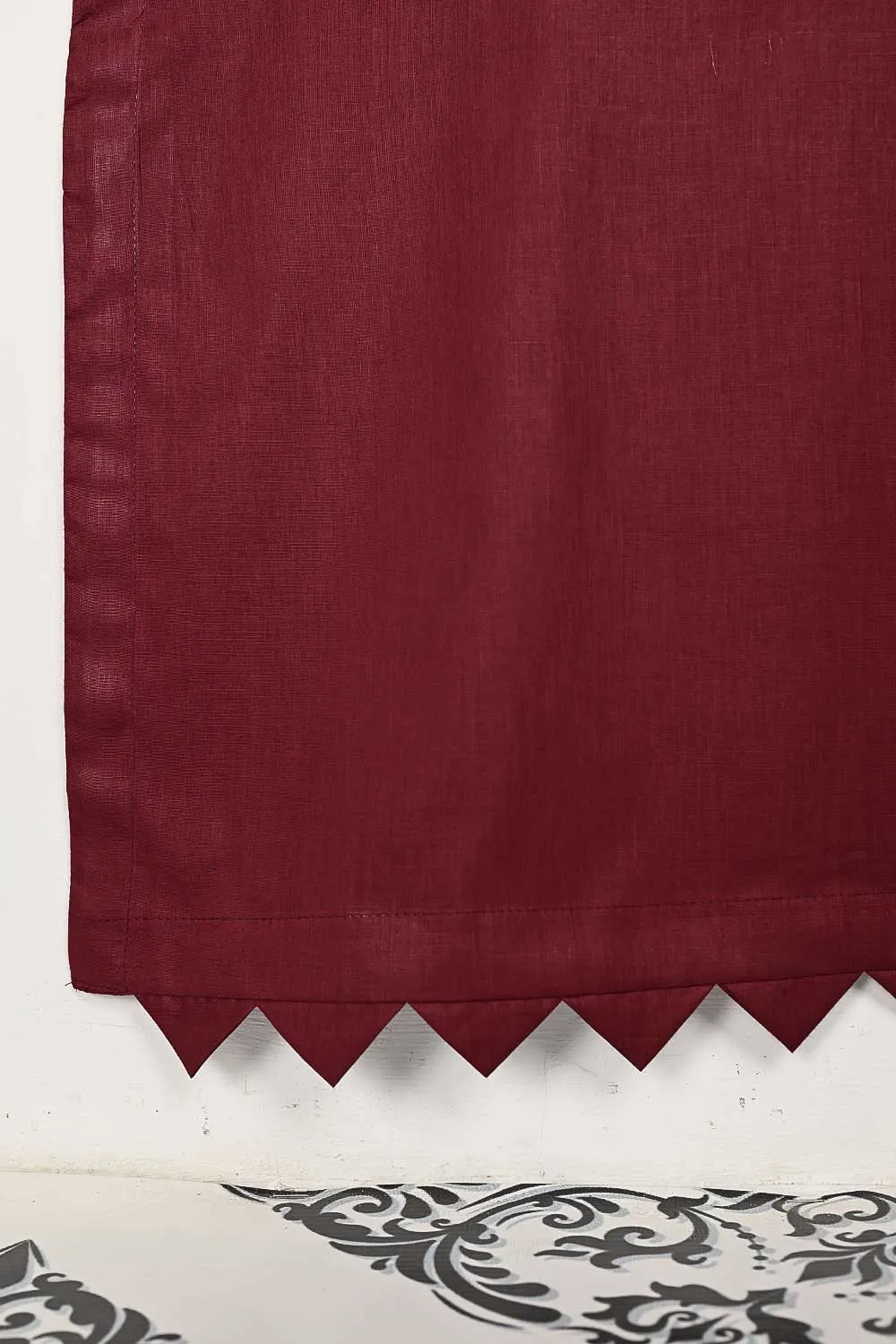 STP-139A-Maroon - 2PC COTTON STITCHED
