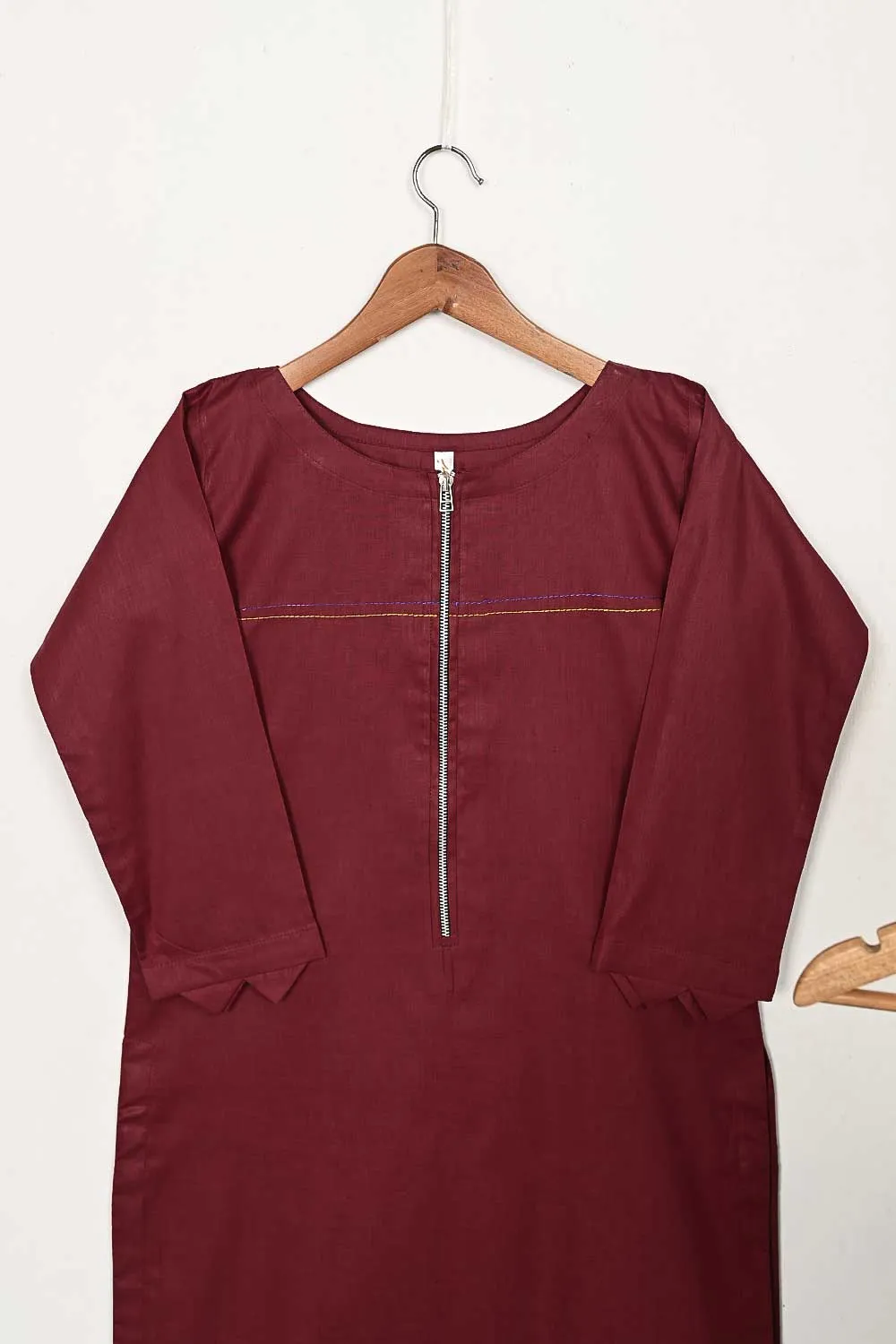 STP-139A-Maroon - 2PC COTTON STITCHED