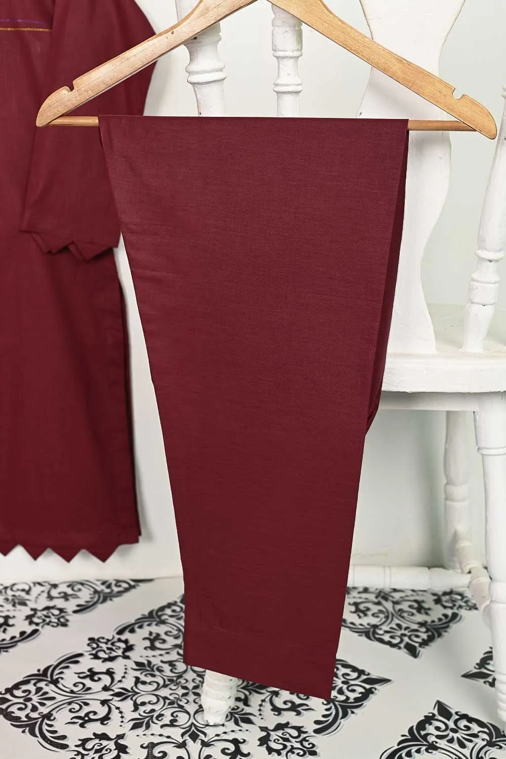 STP-139A-Maroon - 2PC COTTON STITCHED