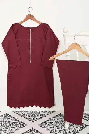 STP-139A-Maroon - 2PC COTTON STITCHED