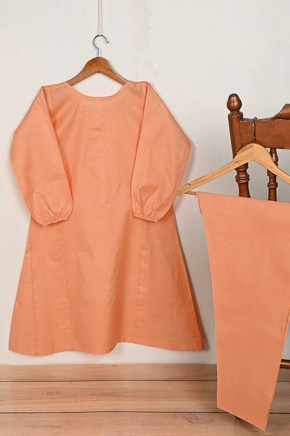 STP-160B-Orange - 2PC JACQUARD PAPER COTTON STITCHED