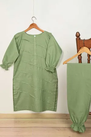 STP-164A-Pista - 2Pc Pc Jacquard Paper Cotton Dress With Pc Jacquard Paper Cotton Trouser