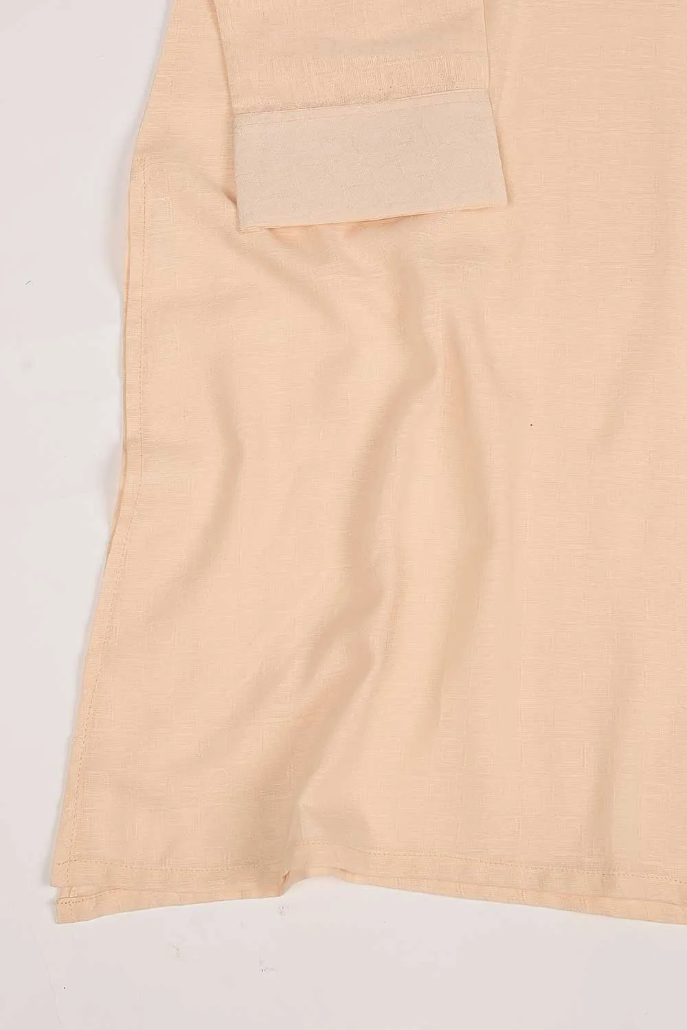 STP-168A-Peach - 2PC SELF JACQUARD LAWN STITCHED