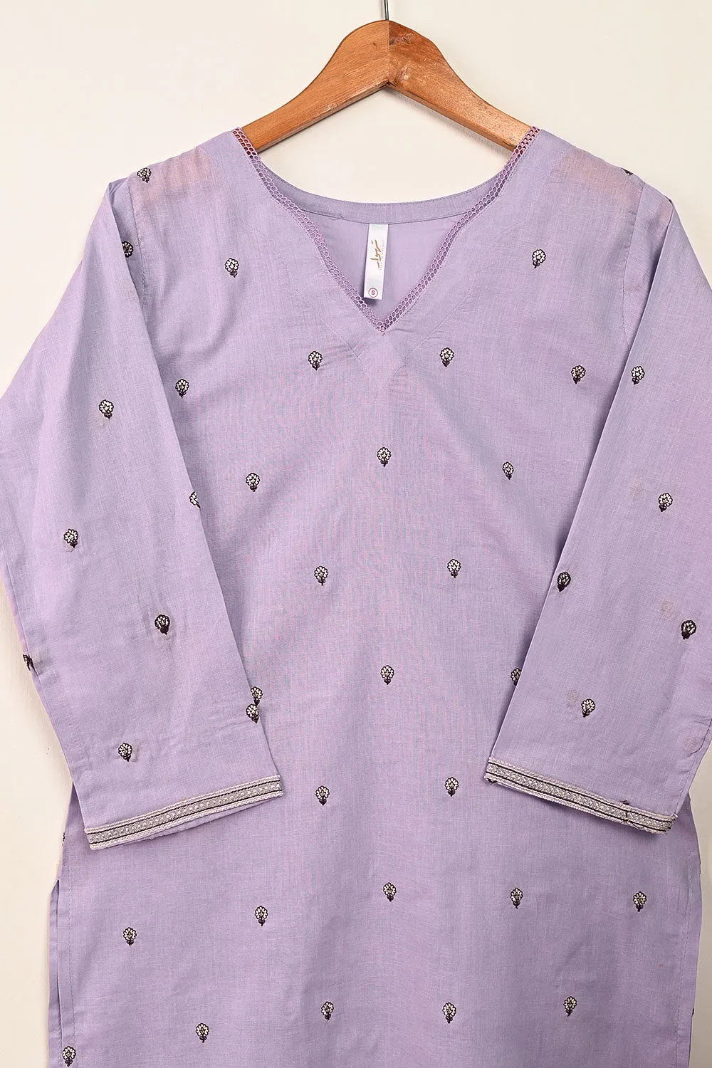 STP-185A-Purple - 2PC EMBROIDERED COTTON