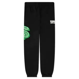 Straight Font Sweatpants - Black
