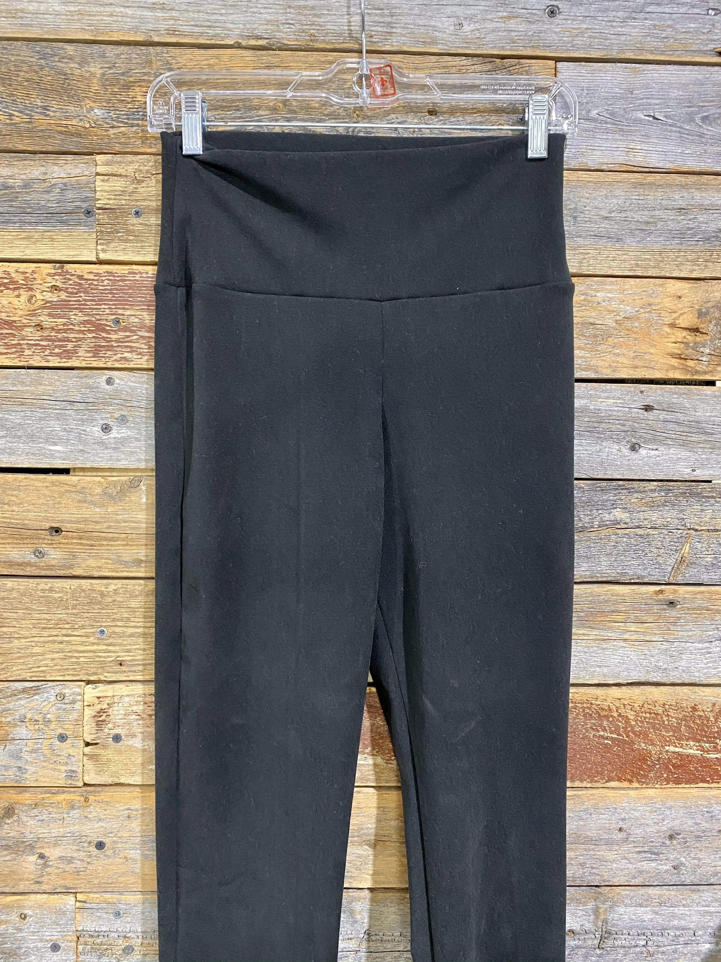 Straight Leg Fleece Pant-Black