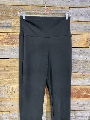 Straight Leg Fleece Pant-Black