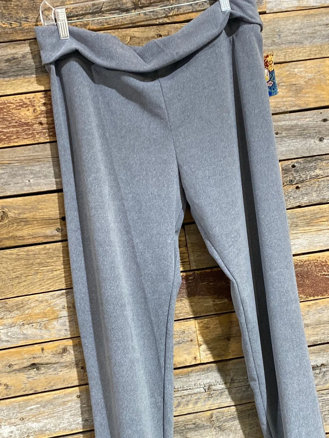 Straight Leg Fleece Pant-Charcoal