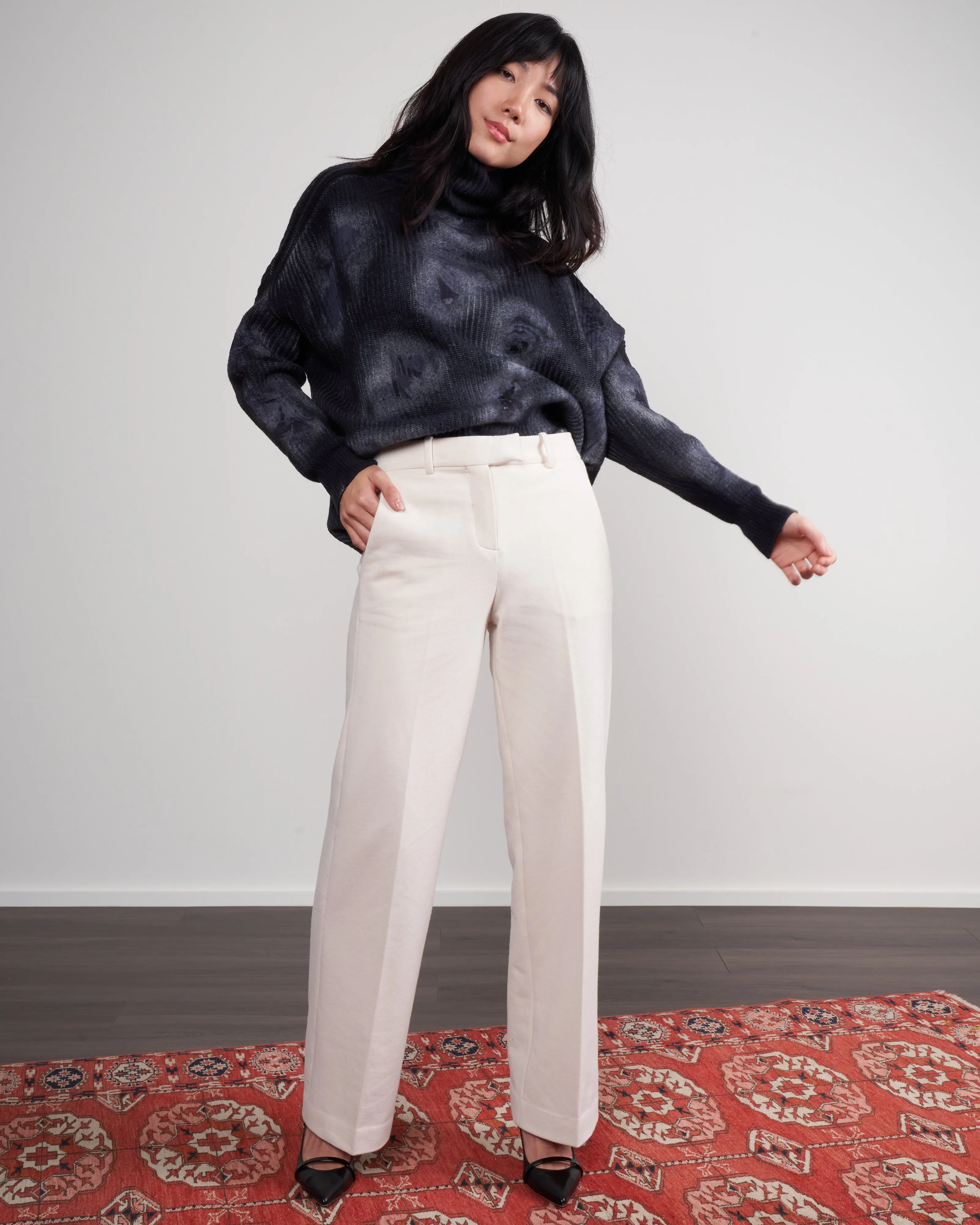 straight pant - off white