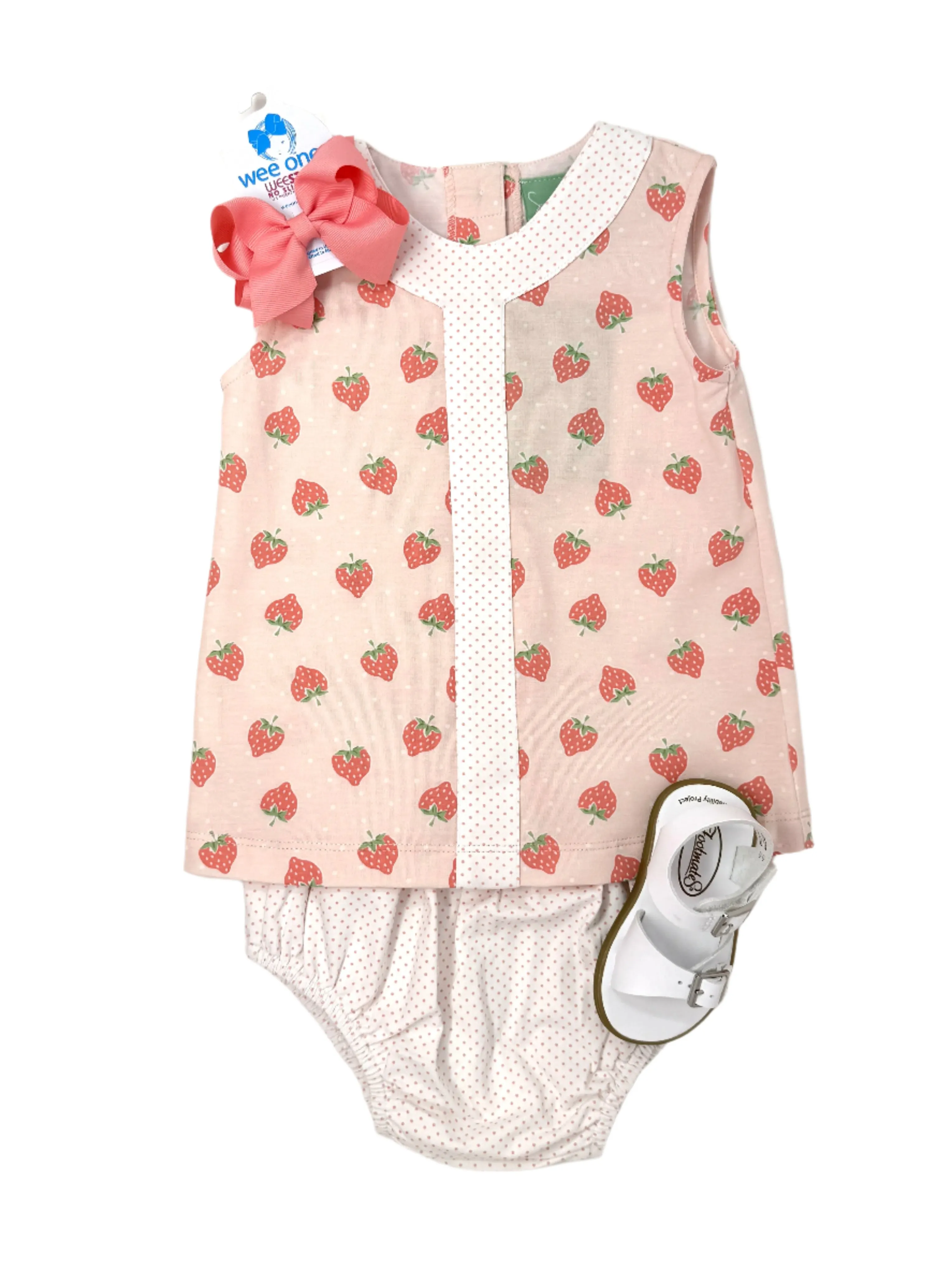Strawberry A-Line Bloomer Set
