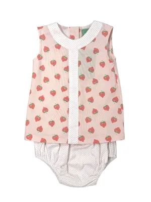 Strawberry A-Line Bloomer Set