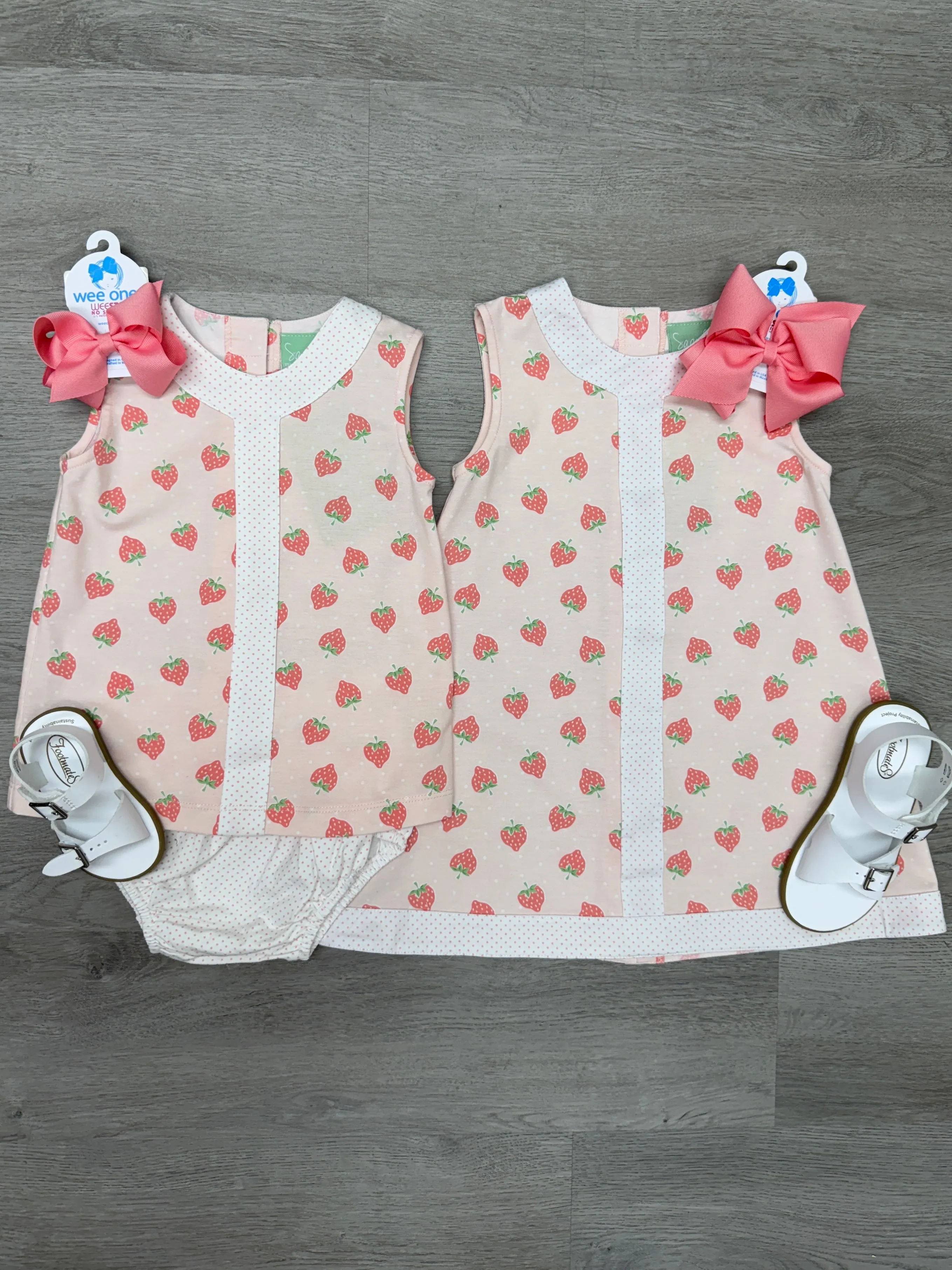 Strawberry A-Line Bloomer Set