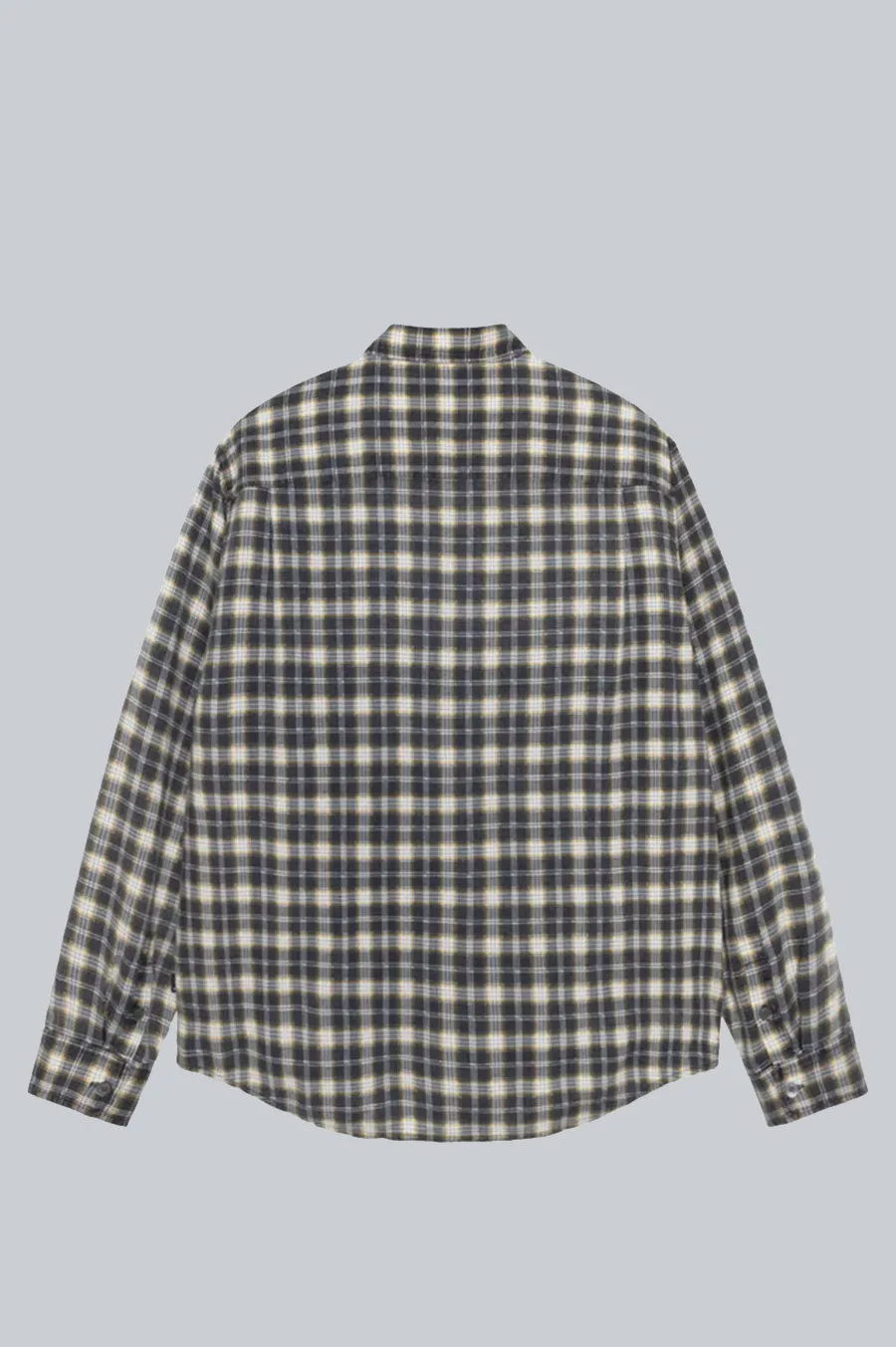 STUSSY MATTHEW PLAID SHIRT BLACK