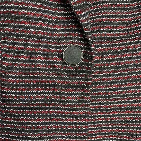 Tahari Arthur S Levine Tweed Striped Blazer Jacket