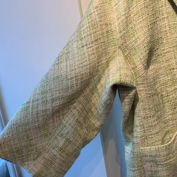 Talbots Lime Green Tweed Blazer 22W