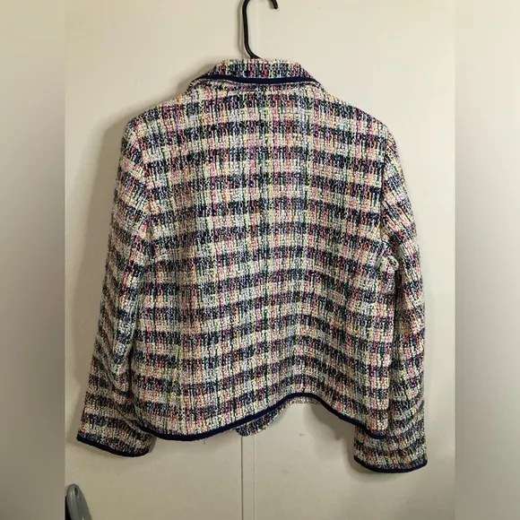 Talbots Multicolor Tweed Coat Sports Blazer Women's Size 12
